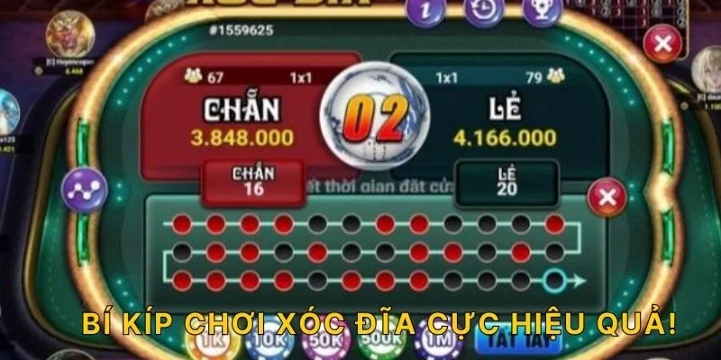 Bí kíp chơi xóc đĩa cực hiệu quả!