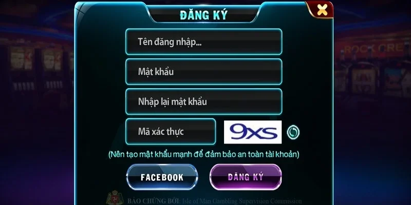 Tạo lập tài khoản chơi tại XVIP